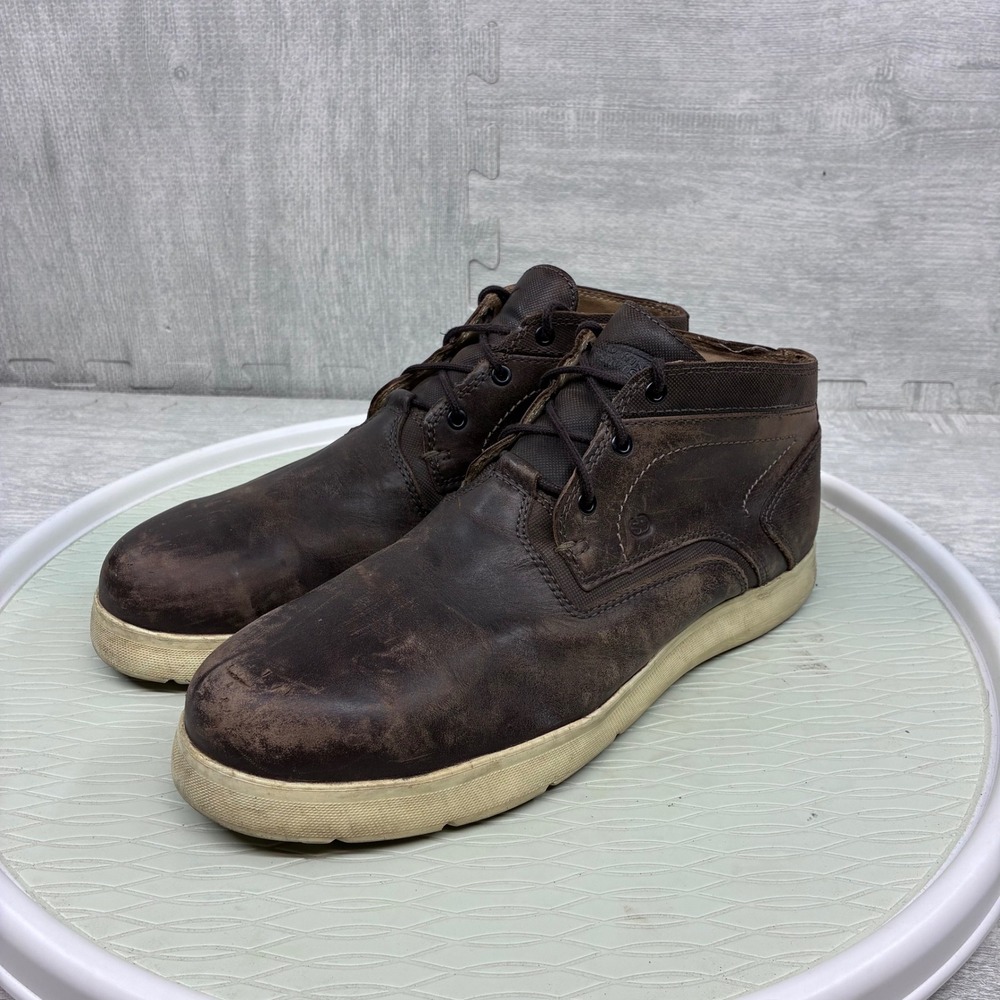 Red Wing Cross Lite Chukka Boots Mens 10 D Brown Leather Safety Toe 6719